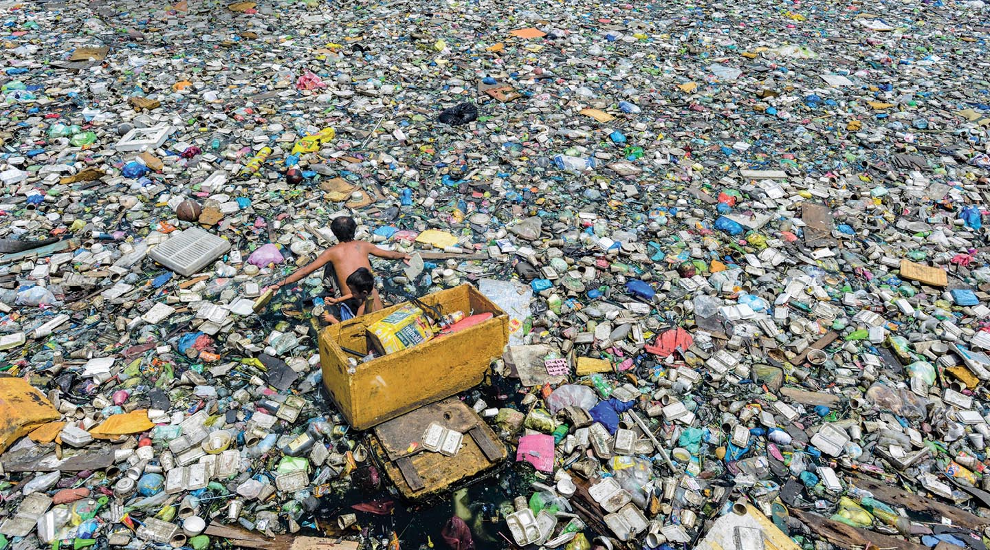 мусор в море