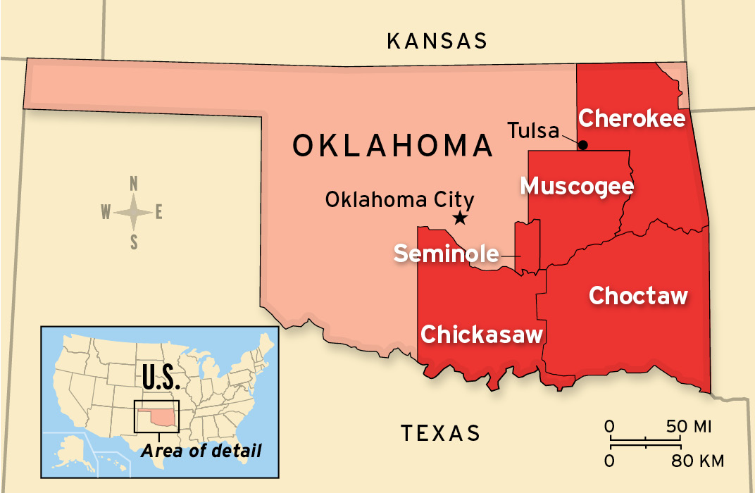 Oklahoma Tribal Land Map 2024 Zorah Kiersten