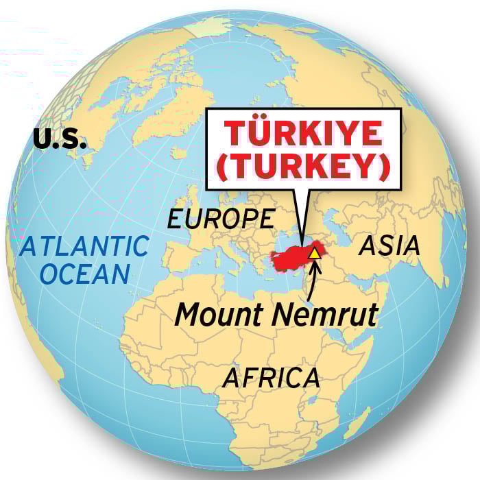 World map highlighting Turkey